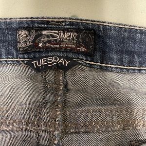 Silver Capri jeans-plus size 24W